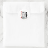 Sticker Rond Mike Echo Oscar Whiskey MEOW Cat (Sac)