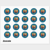 Sticker Rond Mike Echo Oscar Whisky Comment (Feuille)