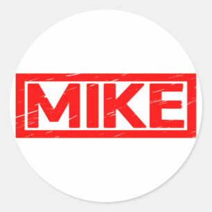 Sticker Rond Mike Stamp