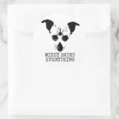 STICKER ROND MIKEY HATTE LES TICKERS (Sac)
