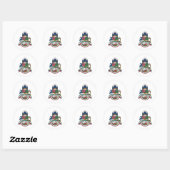 STICKER ROND MILAN (Feuille)