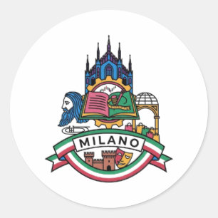 STICKER ROND MILAN