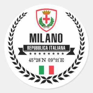 Sticker Rond Milan