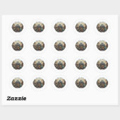 STICKER ROND MILAN (Feuille)