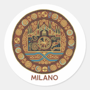 STICKER ROND MILAN