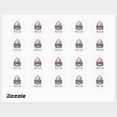Sticker Rond Milan (Feuille)