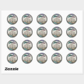 STICKER ROND MILAN (Feuille)
