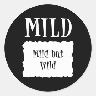 Sticker Rond MILD - Halloween Paquet chaud Costume Taco