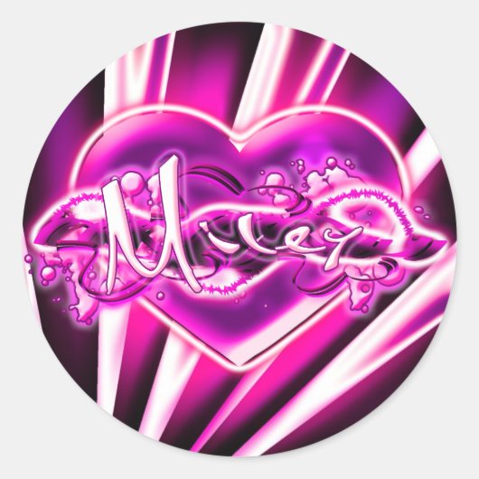 Sticker Rond Miley (Devant)