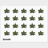 Sticker Rond Milice des droits des animaux (Feuille)