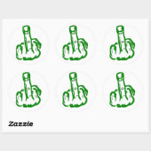 Sticker Rond Milieu (Feuille)