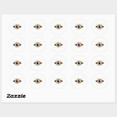 Sticker Rond Milieu Tx 2024 Total Éclipse Solaire 8 avr. Total (Feuille)