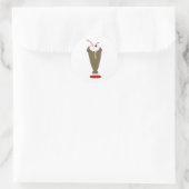 Sticker Rond Milkshake au Chocolat (Sac)