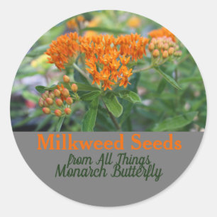 Sticker Rond Milkweed