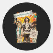 Sticker Rond Millennial Saint The Eucharist Way To Heaven (Devant)