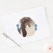 Sticker Rond Milly Moo Bunny (Enveloppe)