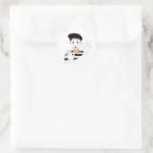 Sticker Rond Mime (Sac)