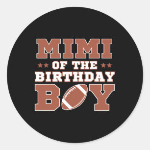 Sticker Rond Mimi du garçon d'anniversaire Football Enfants 1er