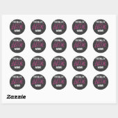 Sticker Rond Mimi totalement impressionnant T-shirts et cadeaux (Feuille)