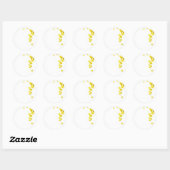 Sticker Rond Mimosa (Feuille)