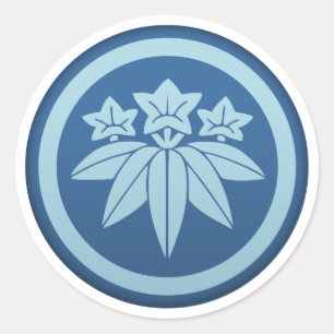Sticker Rond Minamoto (Genji) Clan Kamon