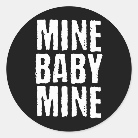 Sticker Rond Mine de charbon de Trump (Devant)