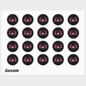 Sticker Rond Mine, Valentines Classic - Squelette Mains Entendr (Feuille)
