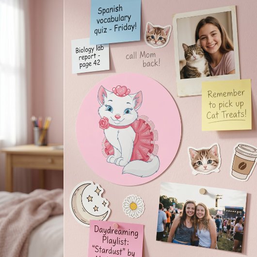 Sticker Rond Minette