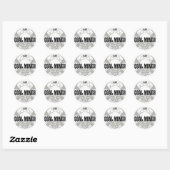 STICKER ROND MINEUR DE CHARBON 4 VIE (Feuille)