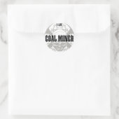 STICKER ROND MINEUR DE CHARBON 4 VIE (Sac)