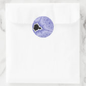 Sticker Rond Mini bâtonnets de pain bleu (Sac)