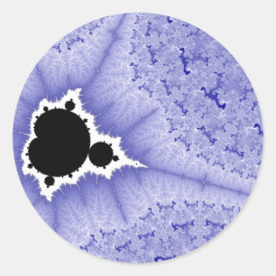 Sticker Rond Mini bâtonnets de pain bleu