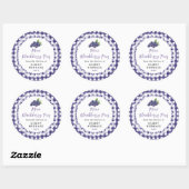 Sticker Rond Mini Blackberry Pies Packaging Label (Feuille)