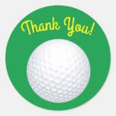 Sticker Rond Mini Golf Balls Anniversaire Fête Enfants Sports (Devant)