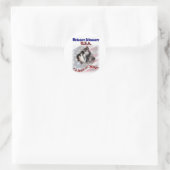 Sticker Rond Miniature Schnauzer USA (Sac)