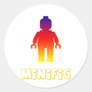 Sticker Rond Minifig [Arc-en-ciel 2] par Personnaliser My Minif