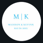 Sticker Rond Minimal et chic | MARIAGE<br><div class="desc">Minimal et chic | Sticker rond classique Mariage noir et blancCes serviettes de douche mariage ou nuptiales élégantes et modernes présentent un design simple en noir et blanc qui dégage un style minimaliste. Ajoutez vos initiales ou votre monogramme pour les rendre complètement vôtres.</div>