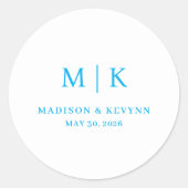 Sticker Rond Minimal et chic | MARIAGE (Devant)