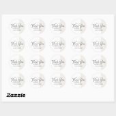 Sticker Rond Minimalist Bakery Thank You Small Business (Feuille)