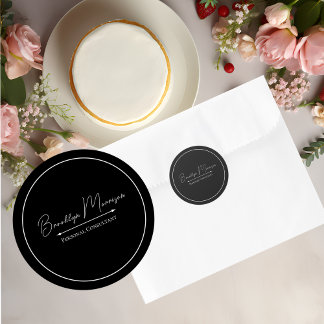 Sticker Rond Minimalist Marketing Promotional Business