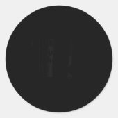 Sticker Rond Minimalist Think Outside The Box (Devant)