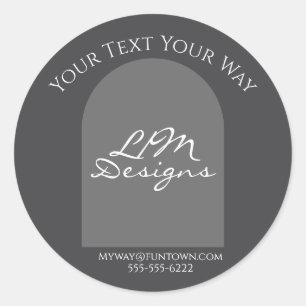 Sticker Rond Minimaliste élégant
