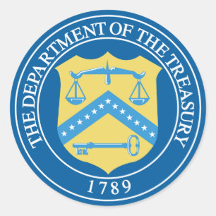 Sticker Rond Ministère du Trésor