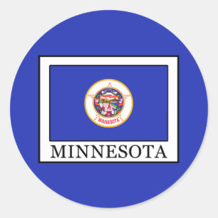 Sticker Rond Minnesota