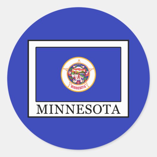 Sticker Rond Minnesota (Devant)