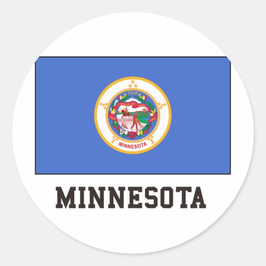 Sticker Rond Minnesota (Devant)