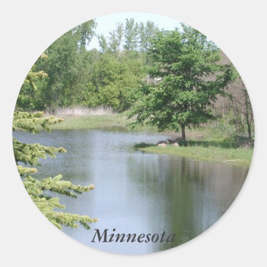 Sticker Rond Minnesota (Devant)