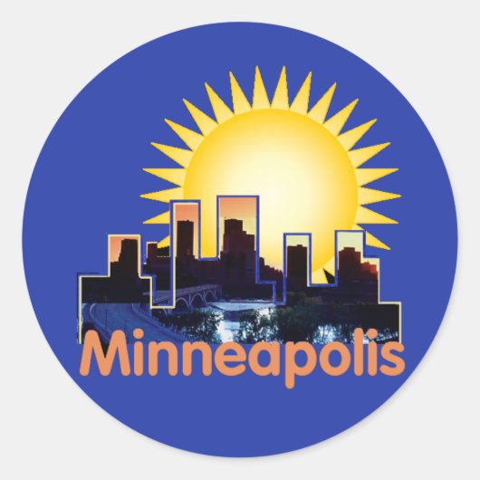 Sticker Rond Minnesota (Devant)