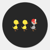 Sticker Rond Minnesota Duck Duck G Duck Funny (Devant)