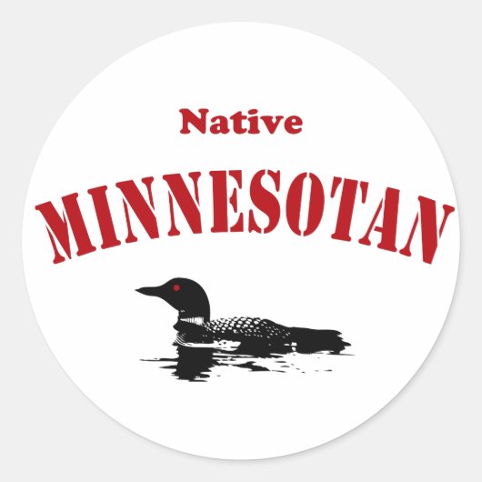 Sticker Rond Minnesotan (Devant)